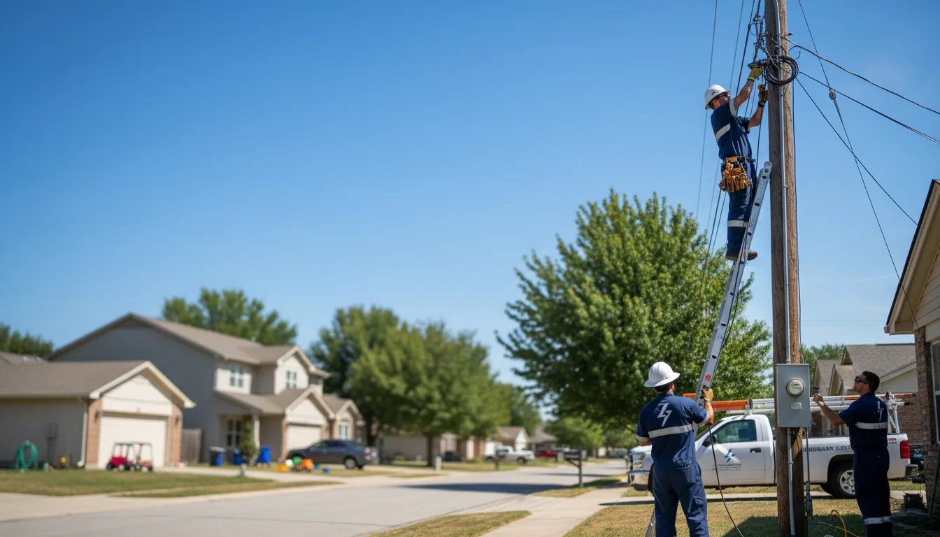 Residential electrician providing installation services in Jewett, IL
